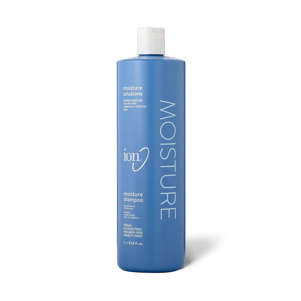 Ion Shampoing Hydratant, bouteille, offre une hydratation durable sans sulfates.