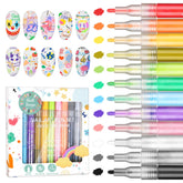 IONSGAKO: coffret 12 couleurs pour designs précis sur les ongles.