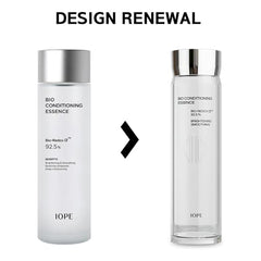 IOPE essence pump being pressed for quick absorption and refreshing feel