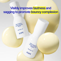 IOPE Sérum Super Bounce — ingrédients clés Lacto-exosome pour hydratation ciblée.