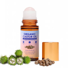 ipxkwll huile ricin bouteille-roll-on: soin naturel pour cheveux et peau, hydratation ciblée.