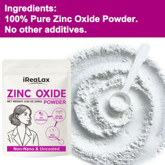 poudre zinc oxide iReaLax de qualité cosmétique, pure et adaptée aux formules maison