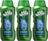 Gel douche hydratant Irish Spring en bouteille pour peau douce.