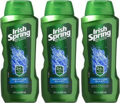 Gel douche hydratant Irish Spring en bouteille pour peau douce.