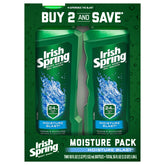 Irish Spring Gel Douche Hydratant – bouteille ouverte, fraîcheur durable et hydratation.