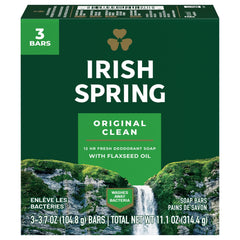 Irish Spring savon solide Original, pack de 8, fraîcheur quotidienne pratique.