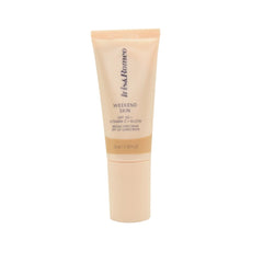 IRIS&ROMEO Weekend Skin SPF50 – bouteille montrant le soin minéral lumineux et protecteur.