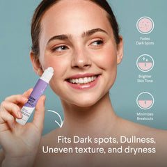 Irreshine bouteille sérum brillance peau : peau plus lumineuse après chaque utilisation.
