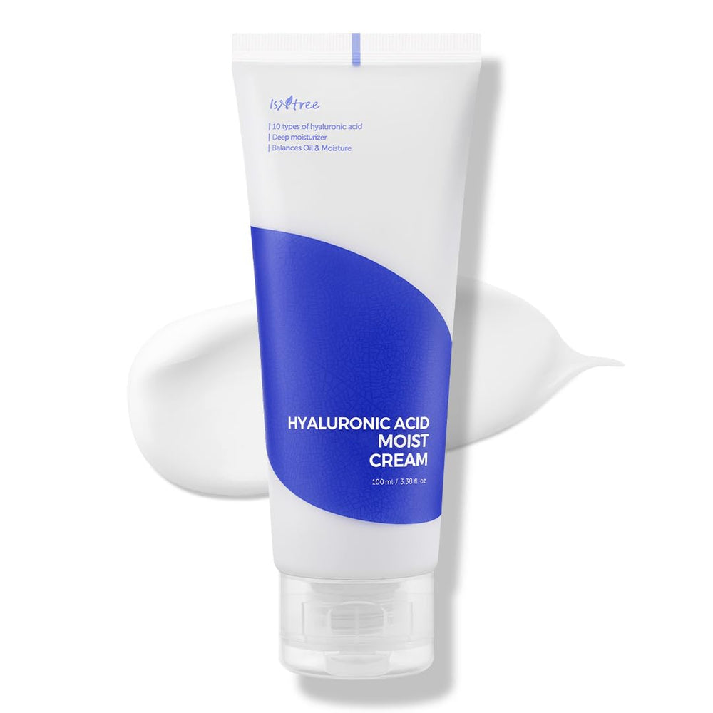 ISNTREE Crème Hyaluronique – bouteille 100 ml pour hydratation durable.