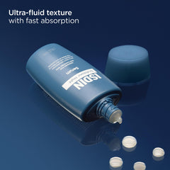 Texture ultra-fluide ISDIN Eryfotona Night fond rapidement sur la peau.
