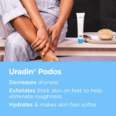 Talons lisses après l'application du soin Uradin Podos.