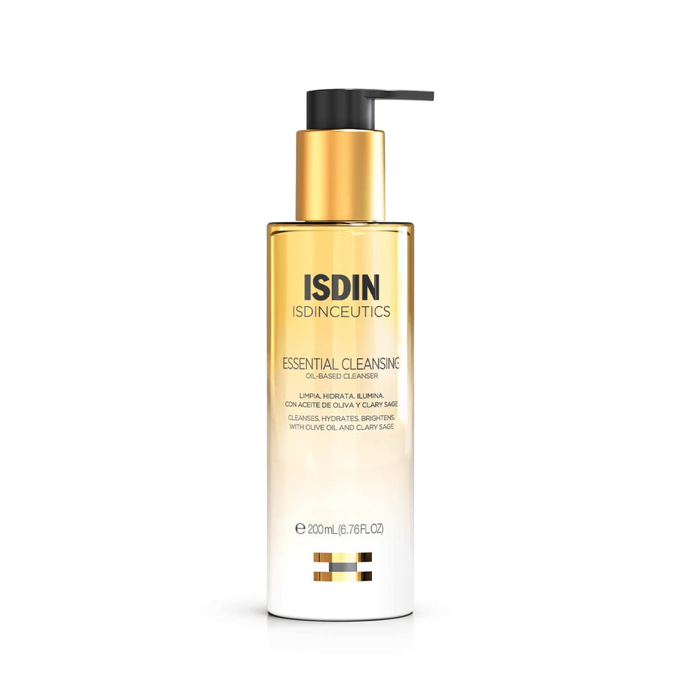 Isdinceutics Essential Cleansing Oil, bouteille d huile démaquillante douce et efficace