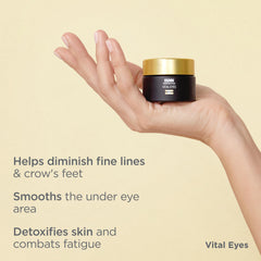 Packaging élégant de Vital Eyes, image d’emballage nocturne