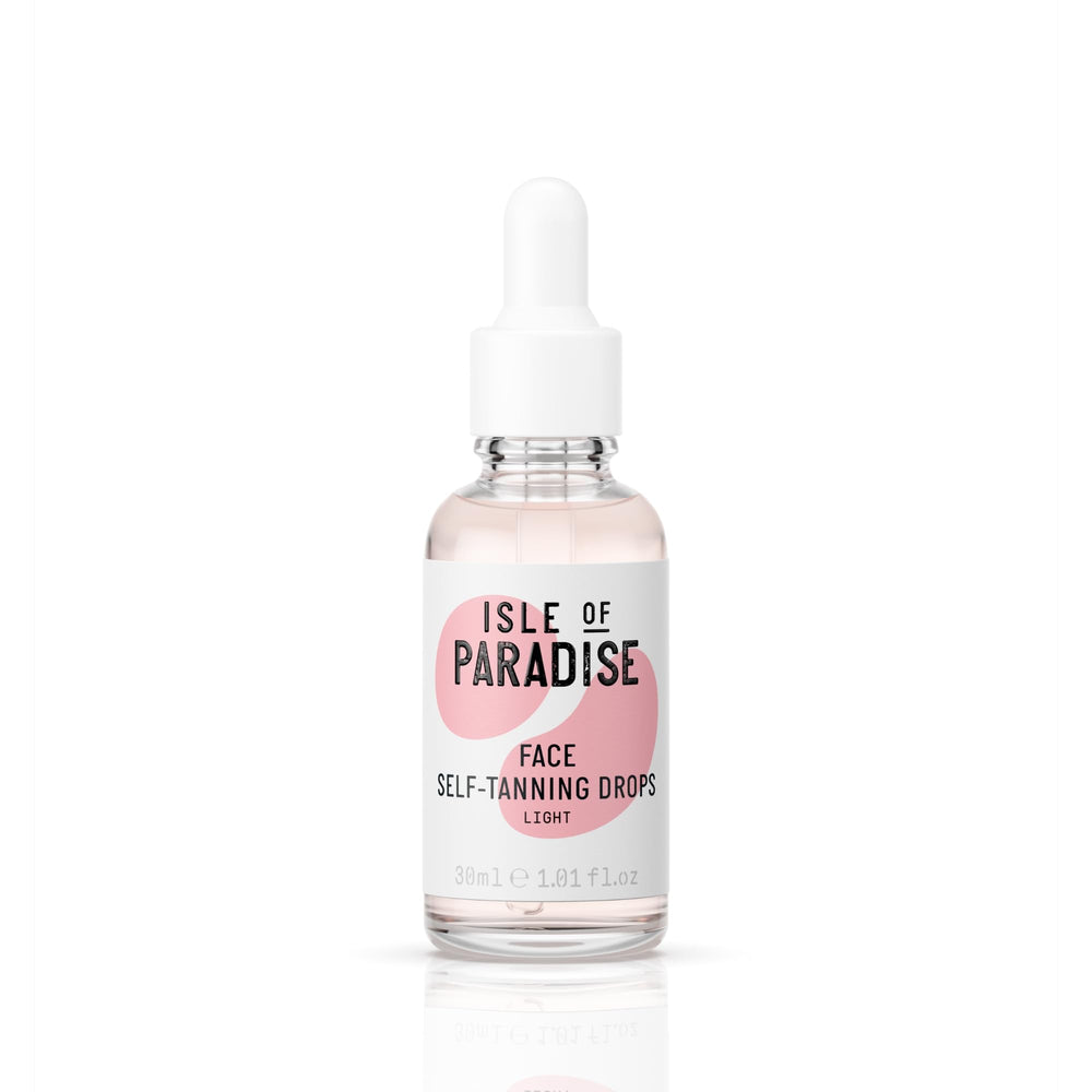 Isle of Paradise flacon gouttes autobronzant visage et corps, teint naturel.