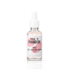 Isle of Paradise flacon gouttes autobronzant visage et corps, teint naturel.