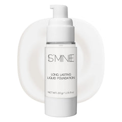 IS'MINE Fond de Teint Liquide Blanc avec pompe pour une application précise et rapide.