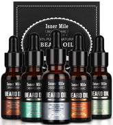 ISNER MILE huile barbe cinq pièces santal: barbe nourrie et brillante.