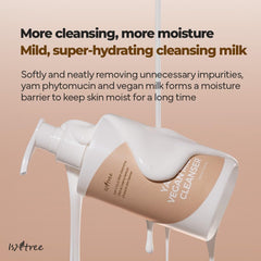 IsNtree Lait Nettoyant Igname Hydratant: peau confortable