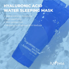 IsNtree masque-nuit texture-gel application douce et hydratante toute la nuit