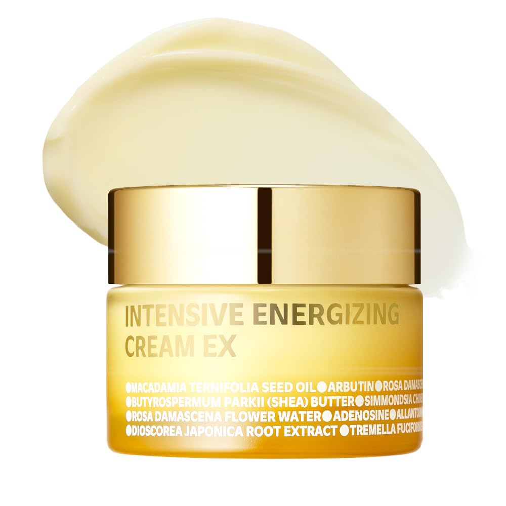 ISOI Intensive Energizing Cream EX, flacon élégant et hydratation en profondeur.