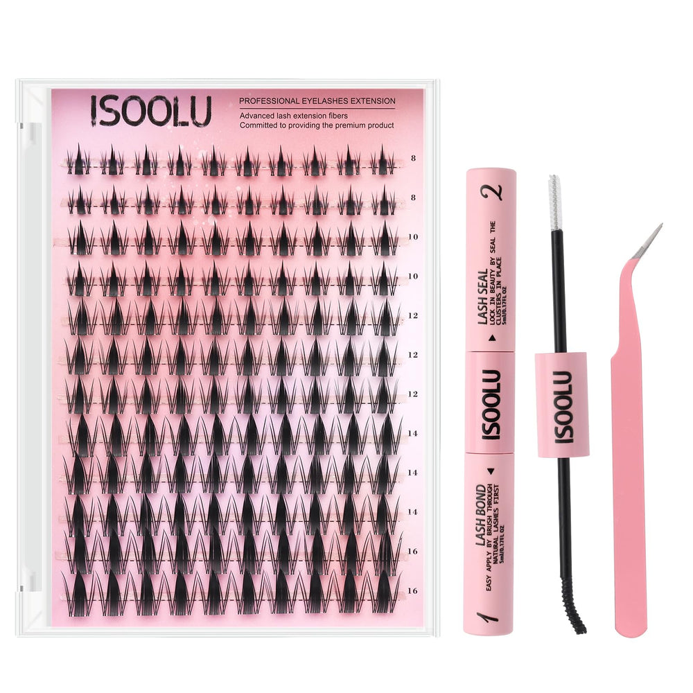 ISOOLU Fairy Cils Manga – kit d’extensions pour un regard volumineux et naturel.