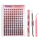 ISOOLU Fairy Cils Manga – kit d’extensions pour un regard volumineux et naturel.