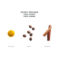 Issey Miyake L'Eau d'Issey Pour Homme, notes yuzu pour une fraîcheur durable.