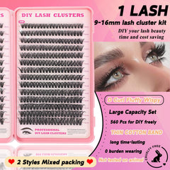 ISTGIFT Lash Clusters Kit, courbe D duveteux pour un effet volumineux et naturel.