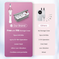 11 embouts en acier ISTON pour limage et polissage des ongles