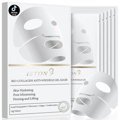 ISTON masque bio-collagene haute concentration pour absorption optimale et peau tendue.