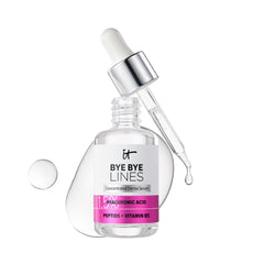 IT Cosmetics Bye Bye Lines - bouteille sérum hyaluronique offrant hydratation durable et peau lisse.