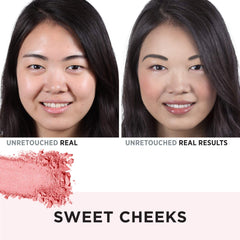 Texture légère du Bye Bye Pores Blush pour un éclat naturel.