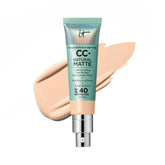 IT Cosmetics CC+ Crème Matte Naturelle Fair – Bouteille visible, contrôle de brillance longue durée