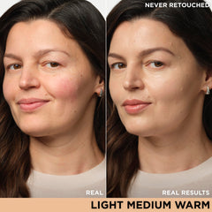 CC+ Cream Échantillon montrant la nuance light medium warm et correction de couleur