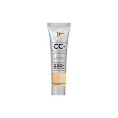 It Cosmetics CC+ Cream format voyage : bouteille compacte pour teint homogène.