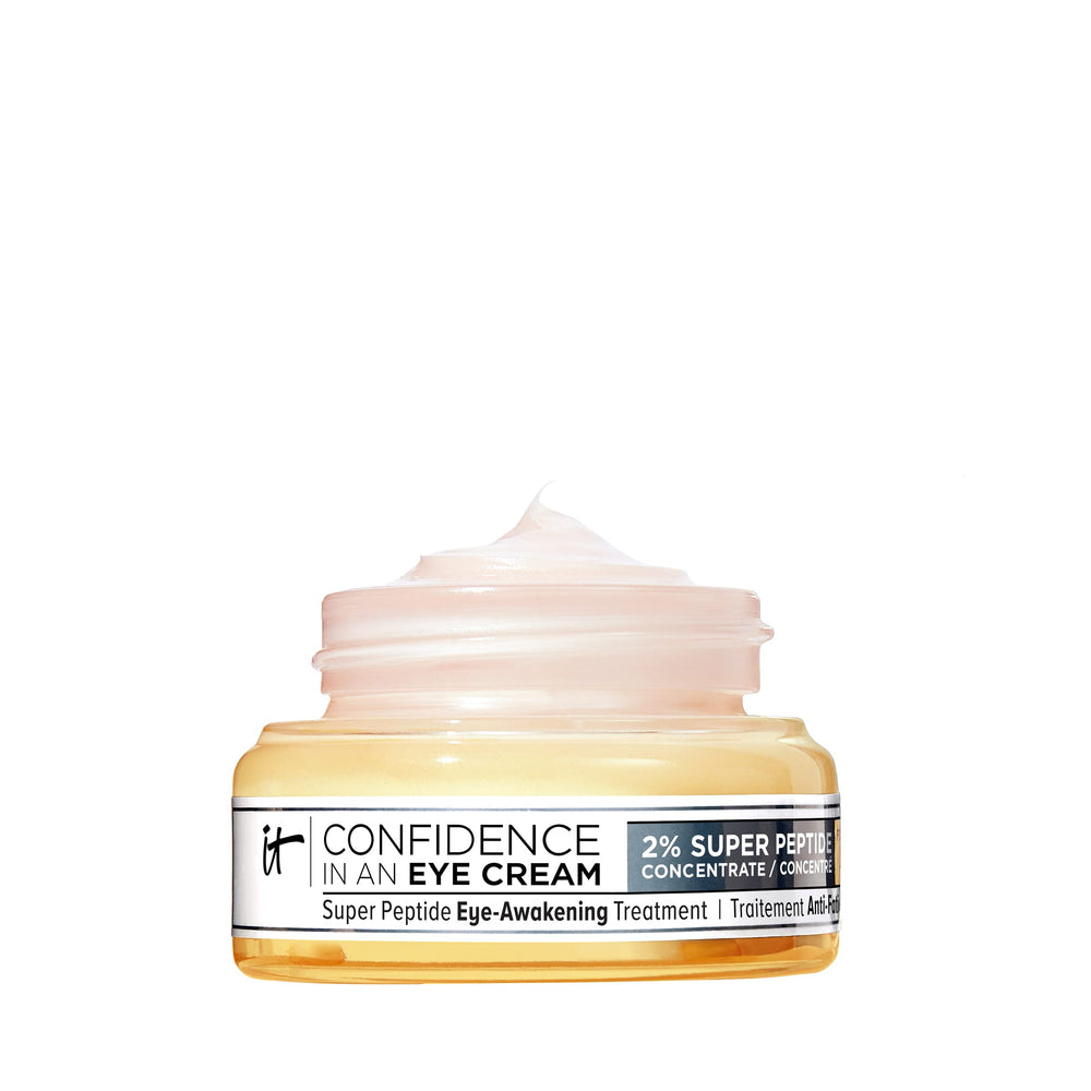 IT Cosmetics Confidence Yeux: bouteille élégante et hydratation durable.
