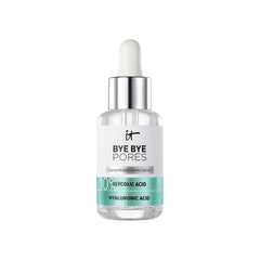 IT Cosmetics Bye Bye Pores – sérum glycolique en bouteille, pores potentiellement affinés.