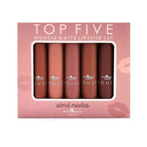 Italia Deluxe coffret Quintette Mousse Matte — emballage élégant prêt à offrir.