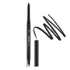 IT Cosmetics Superhero Crayon Automatique Sans Traction Noir, glisse douce pour application précise.