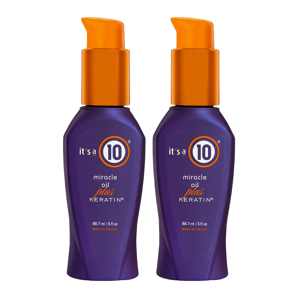 It's a 10 Haircare huile miracle keratine, flacon 3 oz, pour une brillance saine.