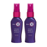 It's a 10 Haircare Miracle Leave-In bottle close-up showing detangling potential