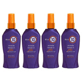 It's a 10 Haircare, bouteille démontrant démêlage rapide et fini lisse.
