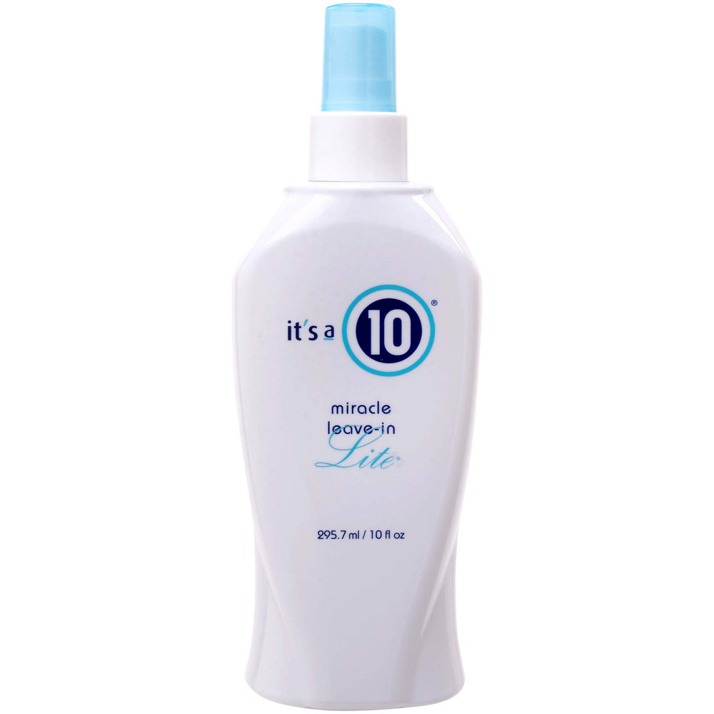 Its A 10 Miracle Leave-In Lite, bouteille: démêlage facilité et brillance légère.