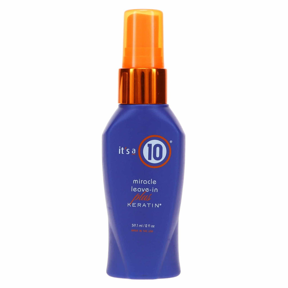 Its A 10 Miracle Leave-In Plus Keratin, bouteille prête pour démêler et protéger les cheveux.