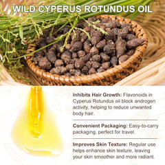 ITSDAWN huile Cyperus Rotundus – massage facile pour peau douce après épilation.