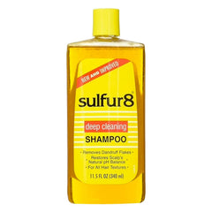 ItzBeauty Sulfur-8 shampoing, bouteille profil, soin en profondeur du cuir chevelu et cheveux.