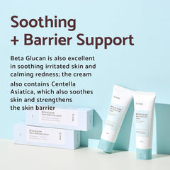 IUNIK Beta-Glucan centella water splash emphasizes soothing, barrier-supporting action.