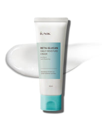 IUNIK Beta-Glucan Moisture Cream jar shows rich texture for deep hydration.
