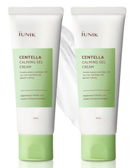 IUNIK Centella 70% Gel-Crème, texture non collante et hydratante pour peau sensible.