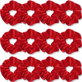 IVARYSS scrunchie velours rouge pour un look chic et confortable.